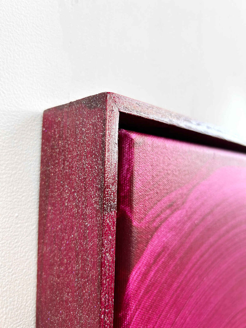 Magenta Abstract Painting For Interior Design By Nikolaos Schizas in Dubai