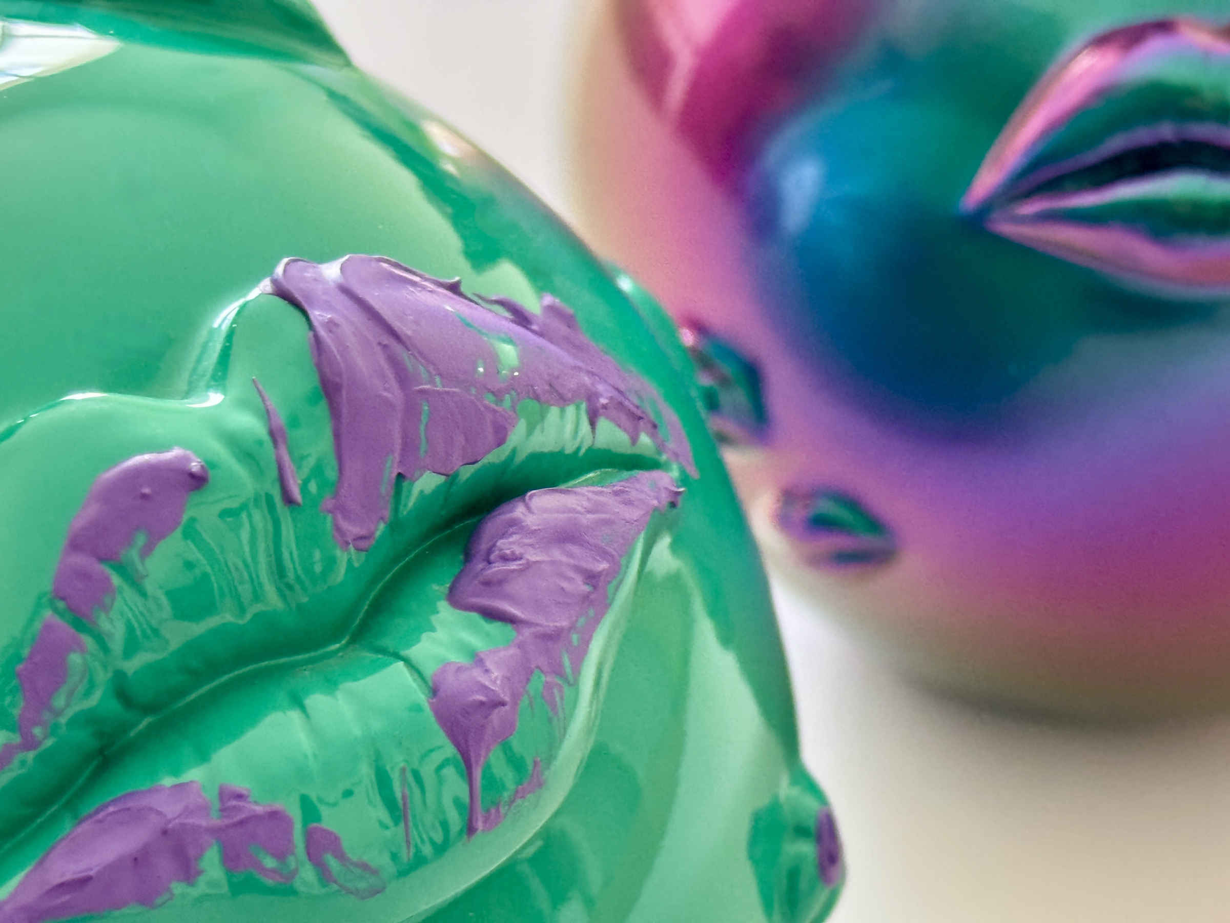 Green & Purple Pomegranate Sculpture Corporate Gifts