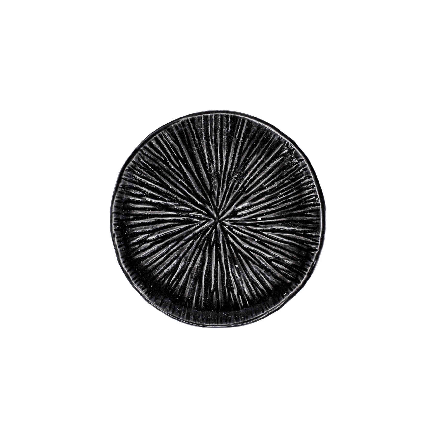 Black Lotus Ceramic Side Dish