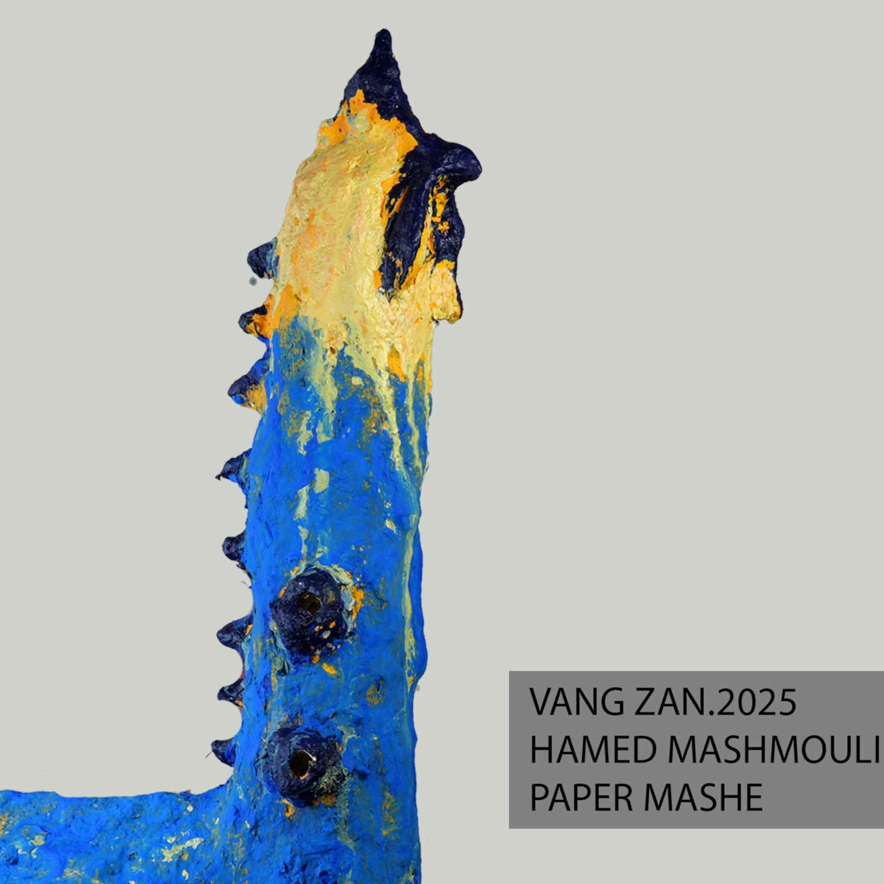 Vang Zan Paper Mache Roosterr Sculpture By Hamed Mashmouli in Dubai
