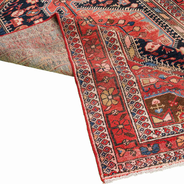 Medallion Hamedan Persian Carpet 130x215, Tribal Handmade Wool Rugs & Kilims in Dubai