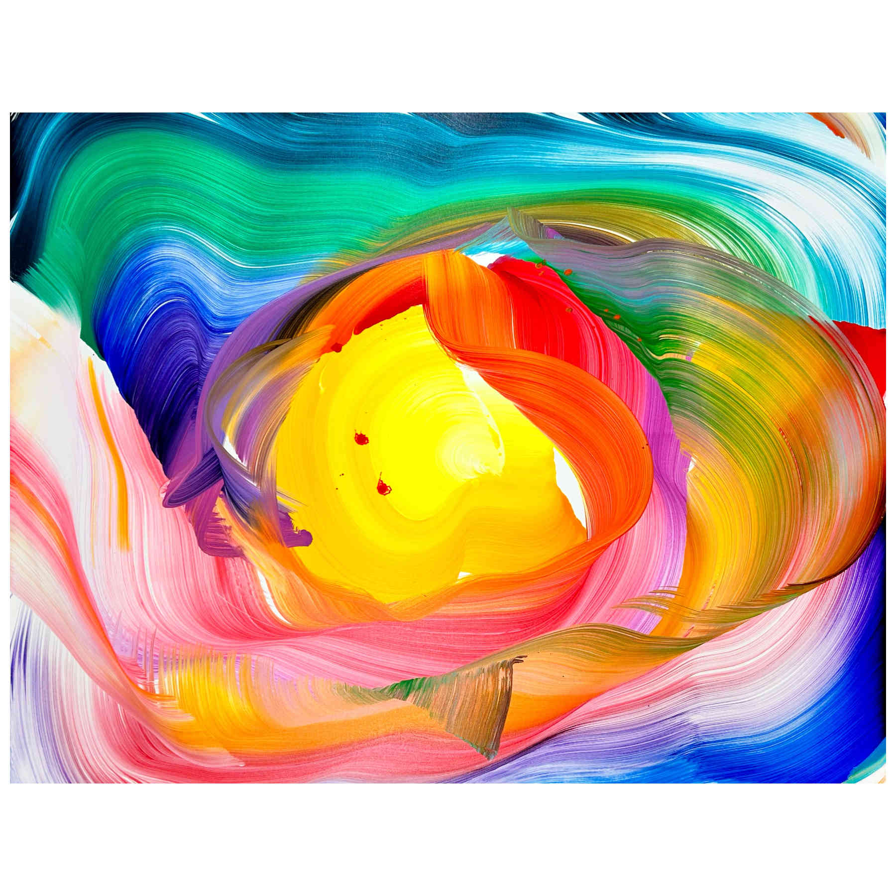 Colorful Abstract Painting For Interior Design By Nikolaos Schizas in Dubai