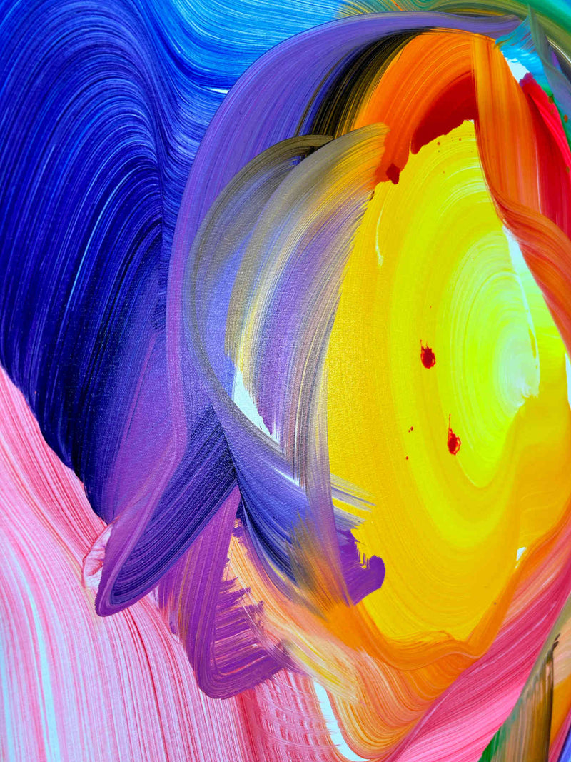 Colorful Abstract Painting For Interior Design By Nikolaos Schizas in Dubai