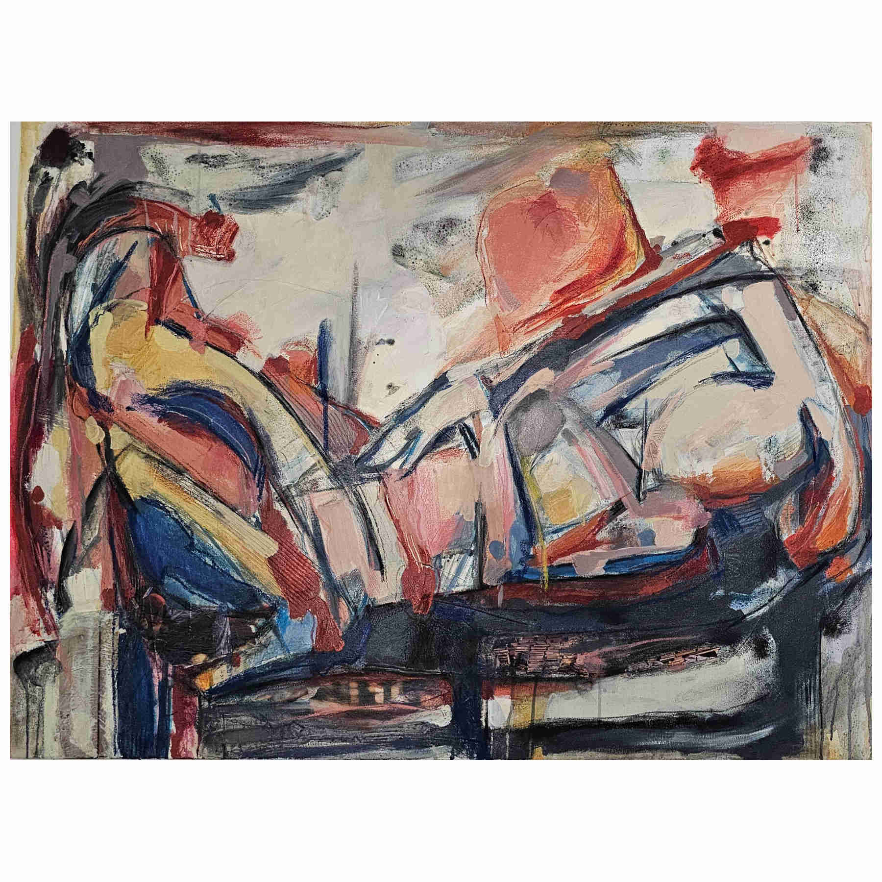 Contemporary Abstract Acrylic Painting By Elahm Ghorbanishad