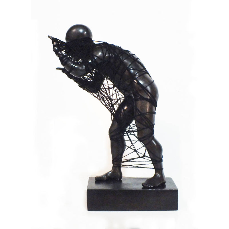 In Prison Series Bronze Sculpture, Contemporary Statues By Keivan Beiranvand in Dubai