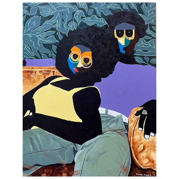 Mixed Media Painting - African Art By Samuel Kayode Toba in Dubai