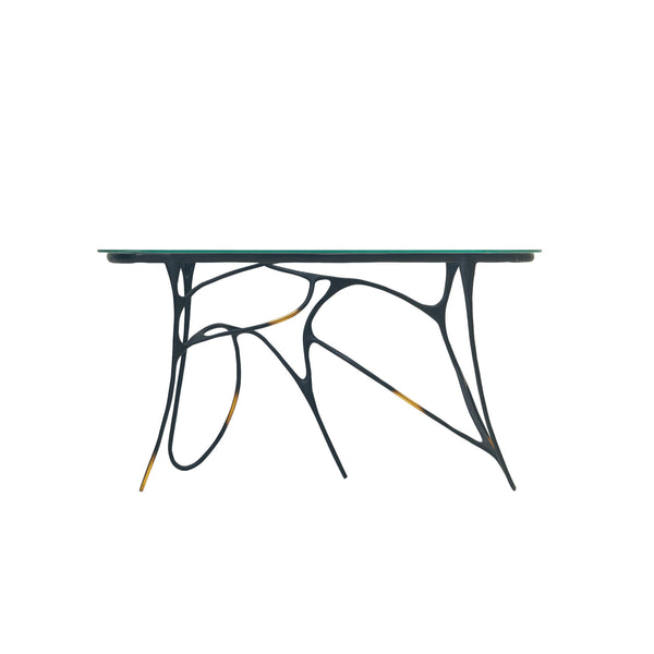 INK Brass Console Table With Glass, Designer Furniture in Dubai