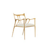 INK Curved Back Brass Armchair, Designer Furniture in Dubai