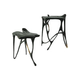 INK Blackened Brass Side Table Set