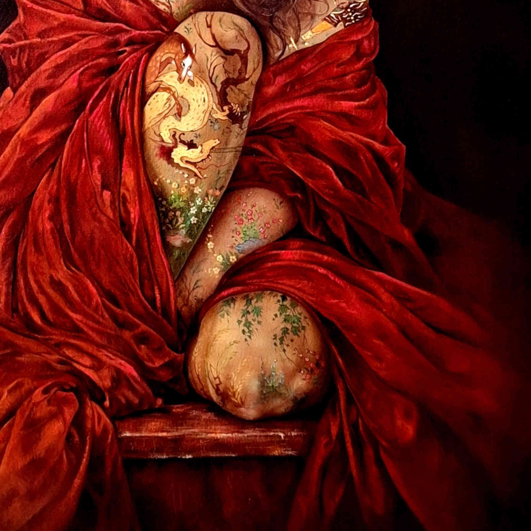 Contemporary Miniature Oil Painting By Alemeh Bagherian in Dubai