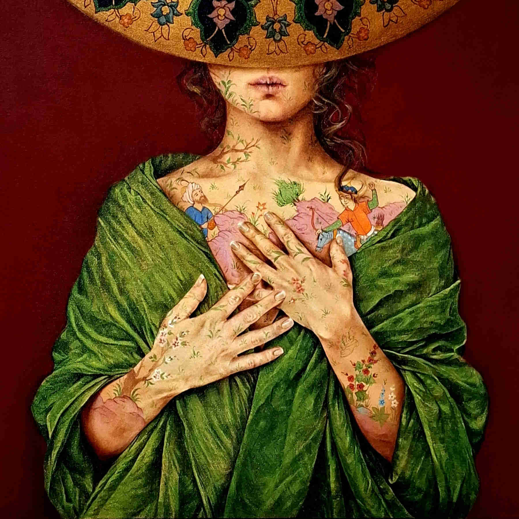 Contemporary Miniature Oil Painting By Alemeh Bagherian in Dubai