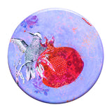 Round Print On Canvas Artwork, Modern Visual Arts By Petra Kaltenbach