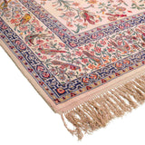 Bird & Flower Isfahan Persian Carpet 156x237,  Handmade Tribal Wool & Silk Rugs in Dubai