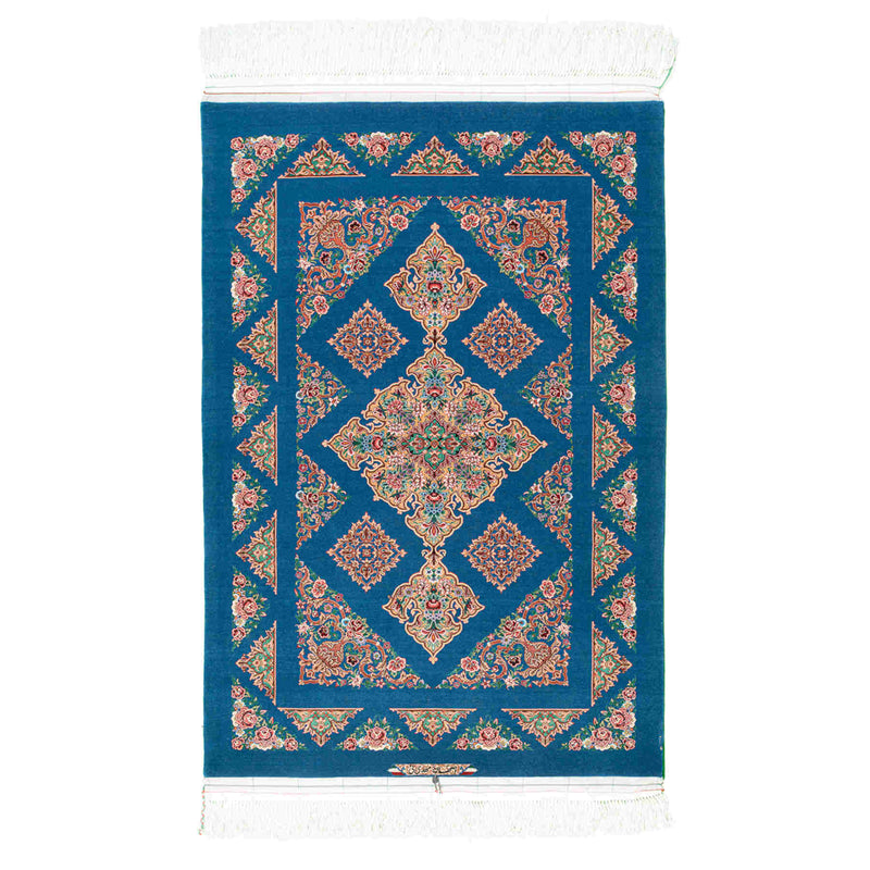 Kazak Isfahan Persian Carpet 100x150, Handmade Tribal Wool & Silk Rugs in Dubai