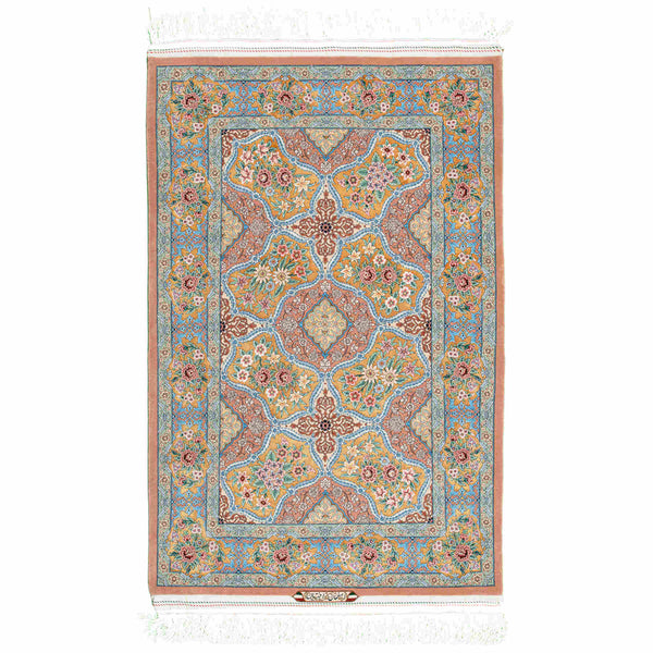 Pictorial Isfahan Persian Carpet 100x151, Handmade Tribal Wool & Silk Rugs in Dubai