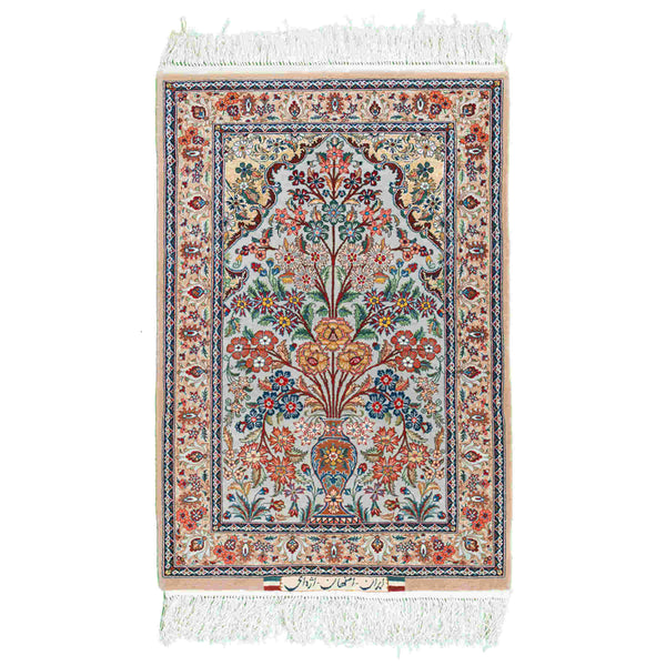 Vase Isfahan Persian Carpet 63x94, Handmade Tribal Wool & Silk Rugs in Dubai