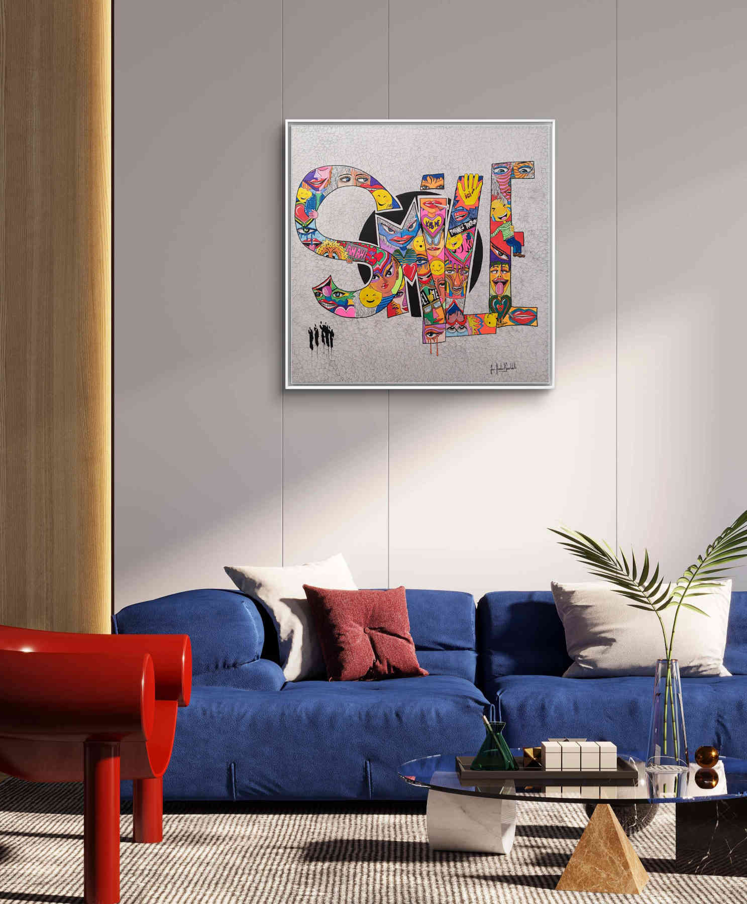 Contemporary Abstract Acrylic Painting By JH Savoldelli in Dubai