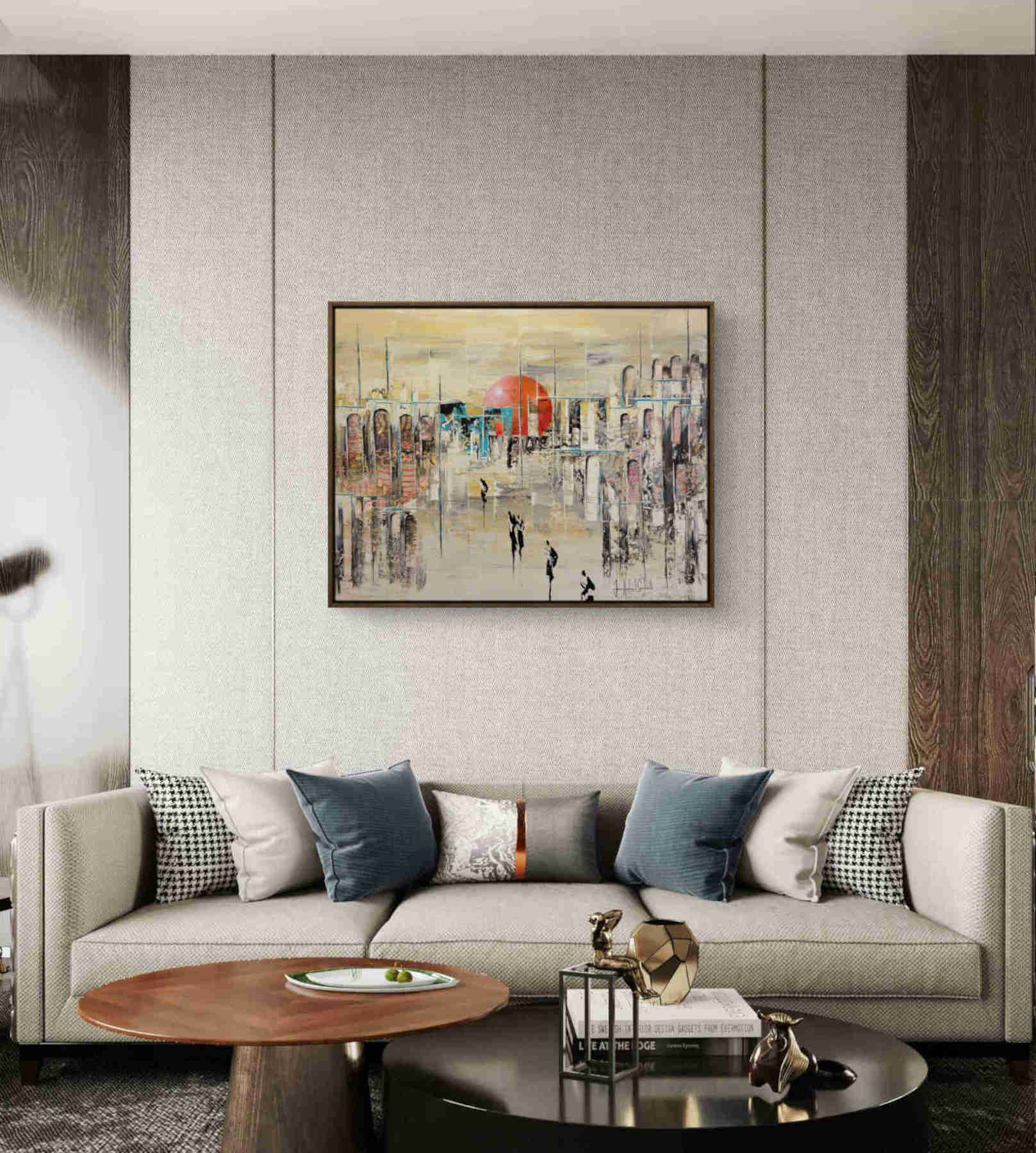 Contemporary Abstract Acrylic Painting By JH Savoldelli in Dubai