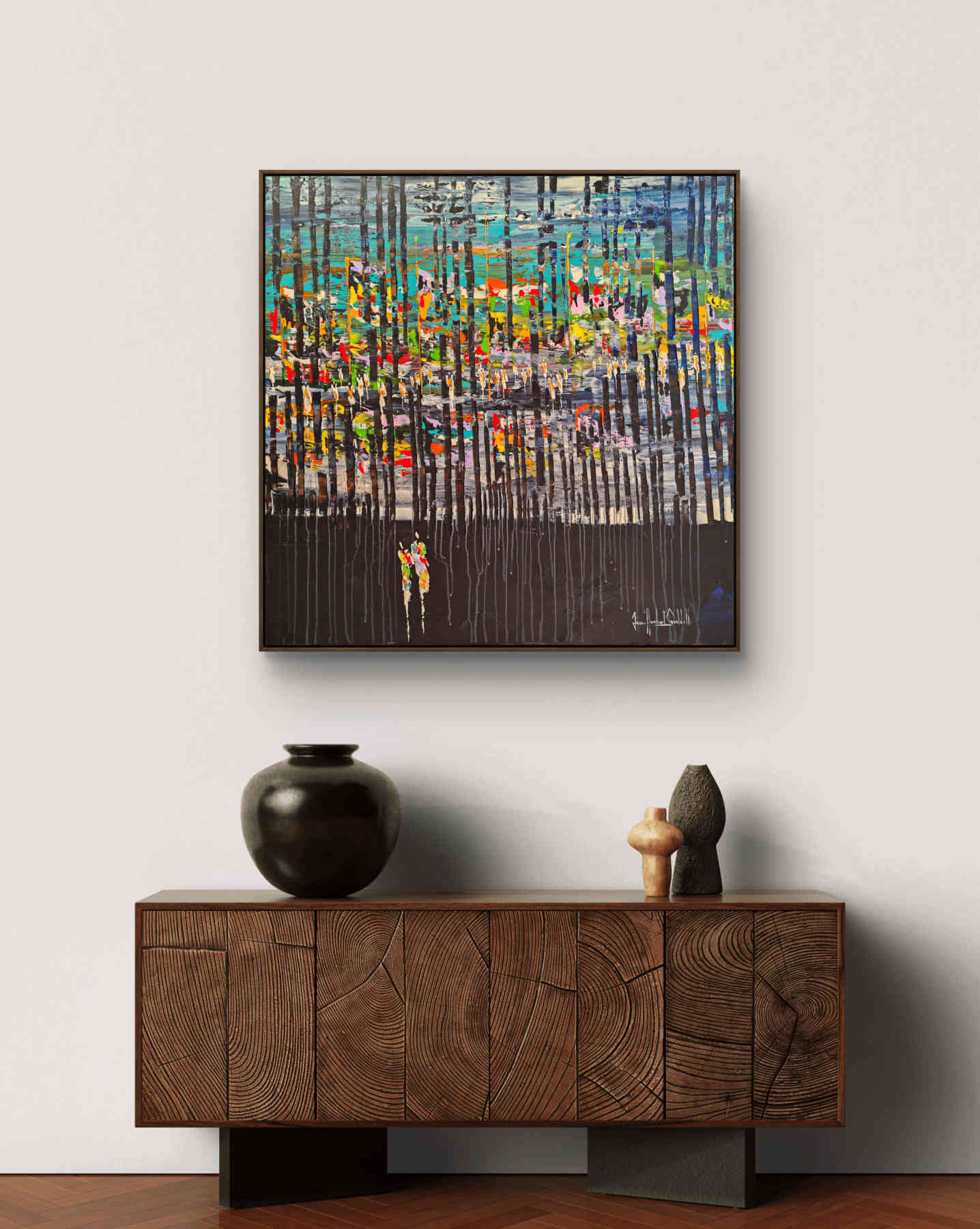 Contemporary Abstract Acrylic Painting By JH Savoldelli in Dubai