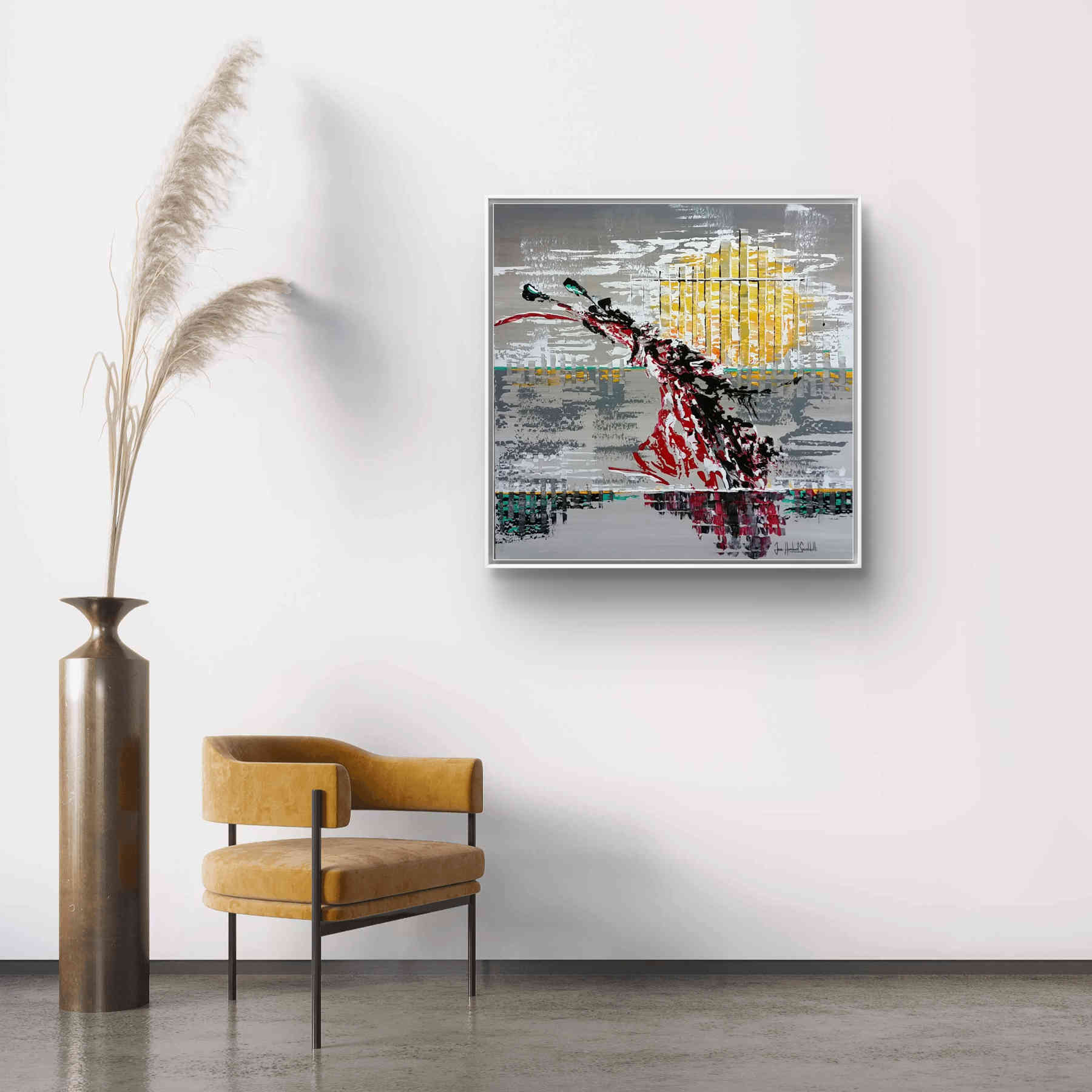 Contemporary Abstract Acrylic Painting By JH Savoldelli in Dubai