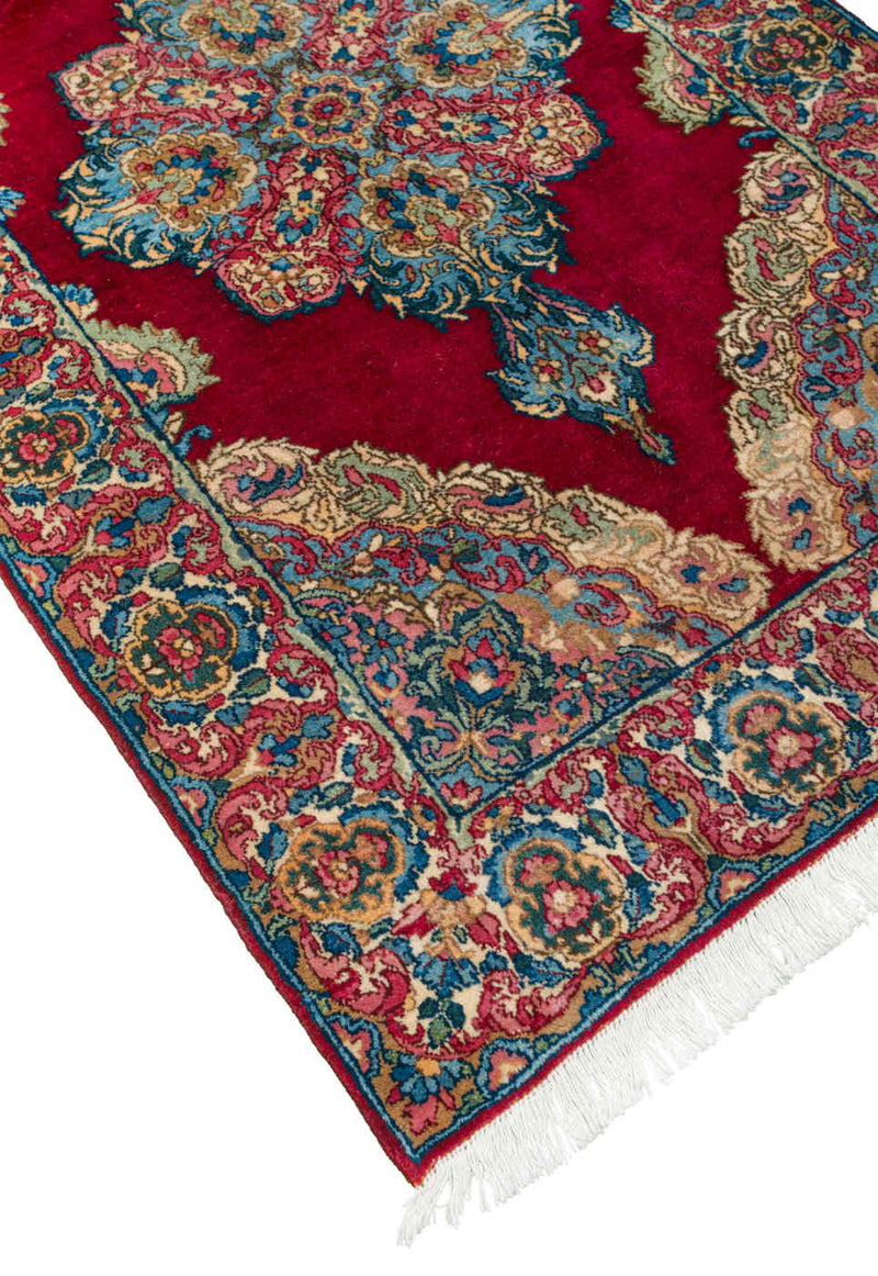 Royal Kerman Persian Carpet 90x145, Handmade Tribal Wool & Silk Rugs in Dubai