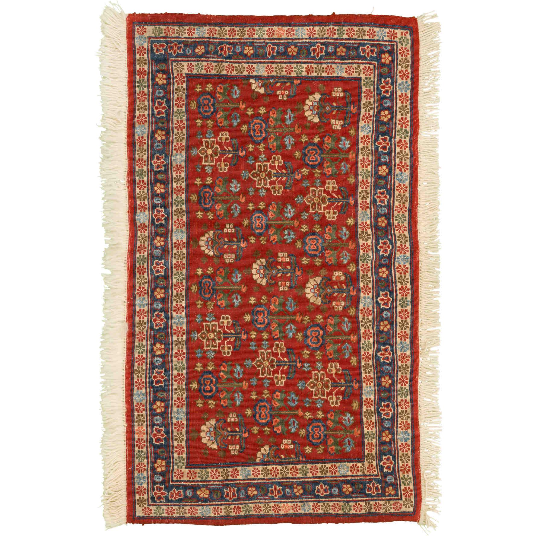 Fariba Kilim Morvaridbaf Persian Carpet Wool 60x106, Authentic Vintage Rugs & Kilims in Dubai