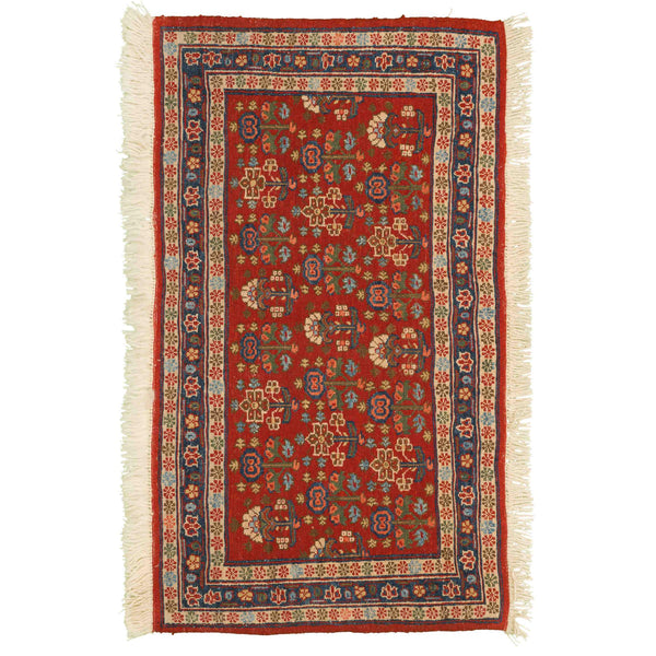 Fariba Kilim Morvaridbaf Persian Carpet Wool 60x106, Authentic Vintage Rugs & Kilims in Dubai