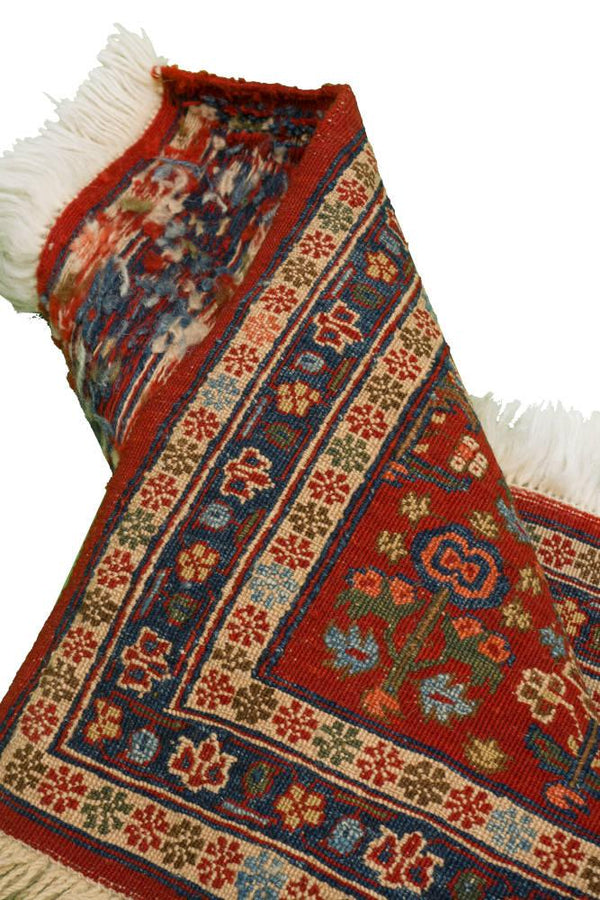 Fariba Kilim Morvaridbaf Persian Carpet Wool 60x106, Authentic Vintage Rugs & Kilims in Dubai