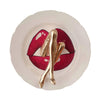Kiss Plate Mixed Media Sculpture, Bronze & Ceramic Plate Decor By Sara Rahanjam