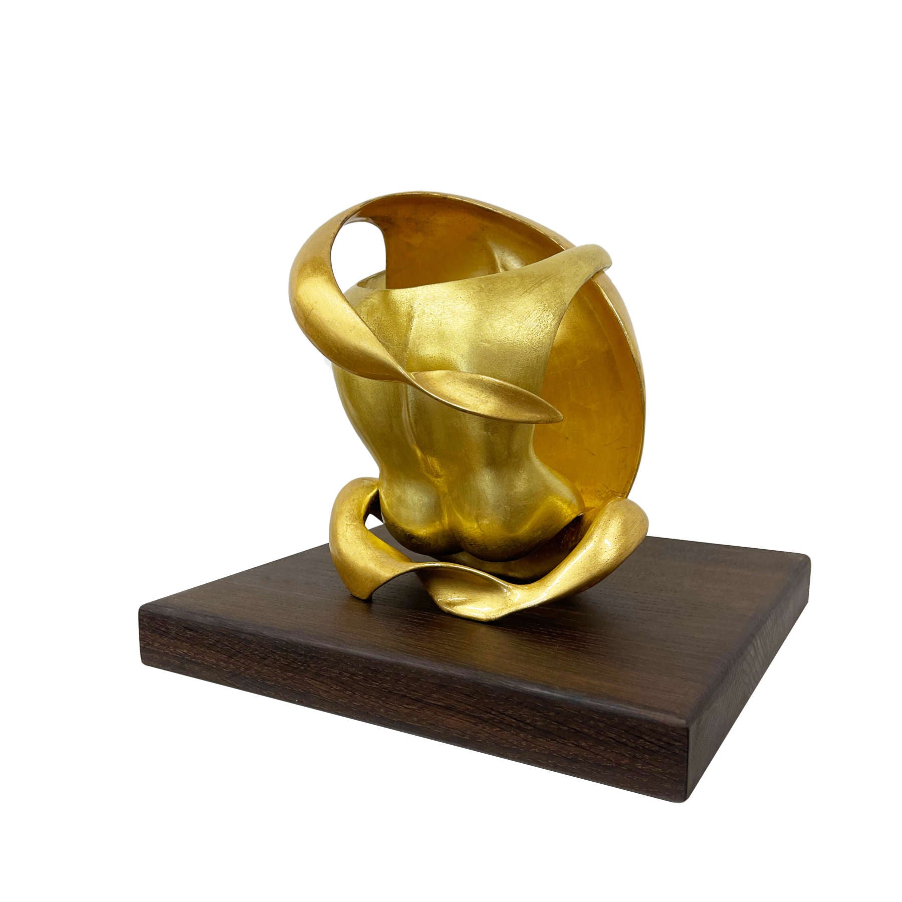 LOVERS Twenty Gold Mixed Media Sculpture By Rolf Frischherz Dubai