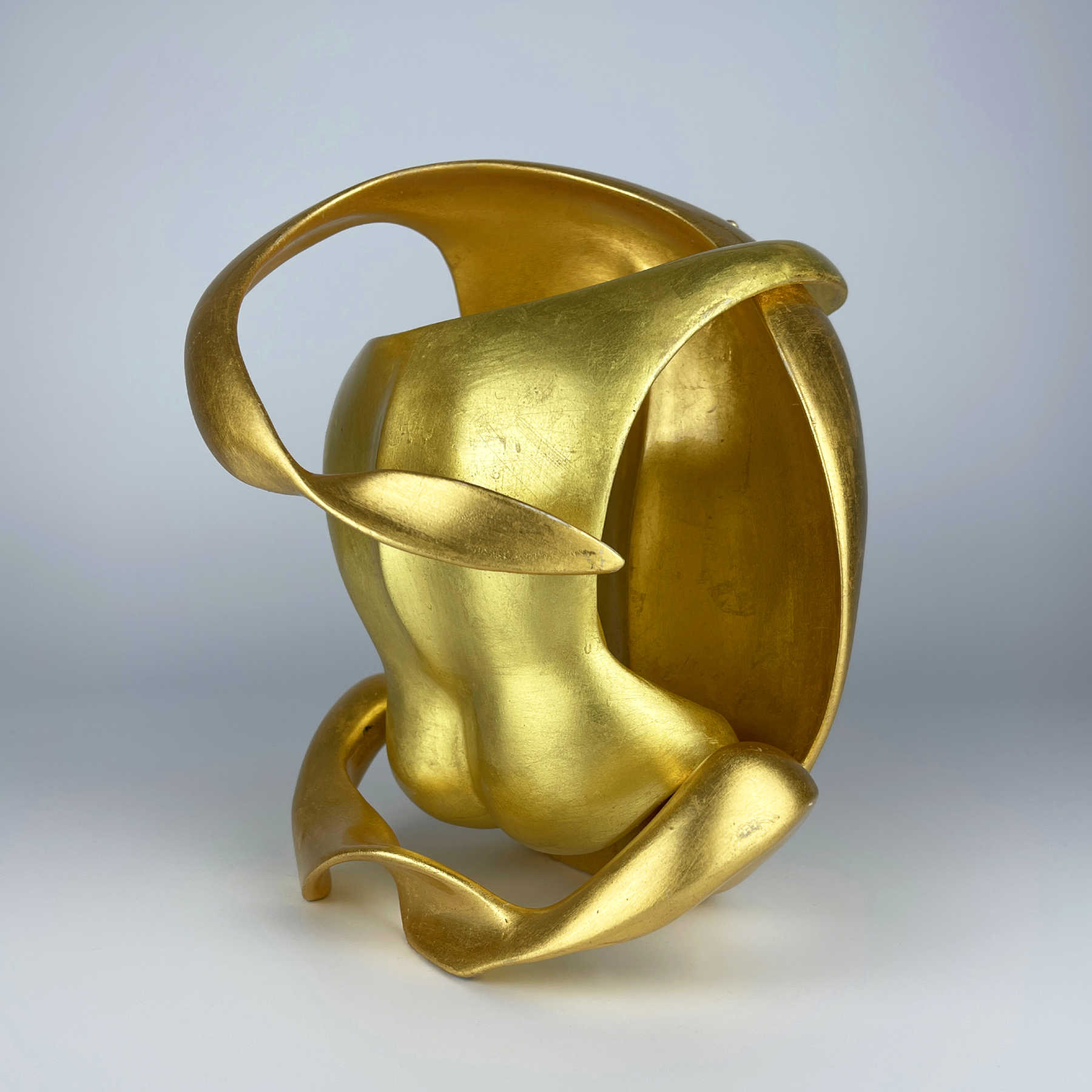 LOVERS Twenty Gold Mixed Media Sculpture By Rolf Frischherz Dubai