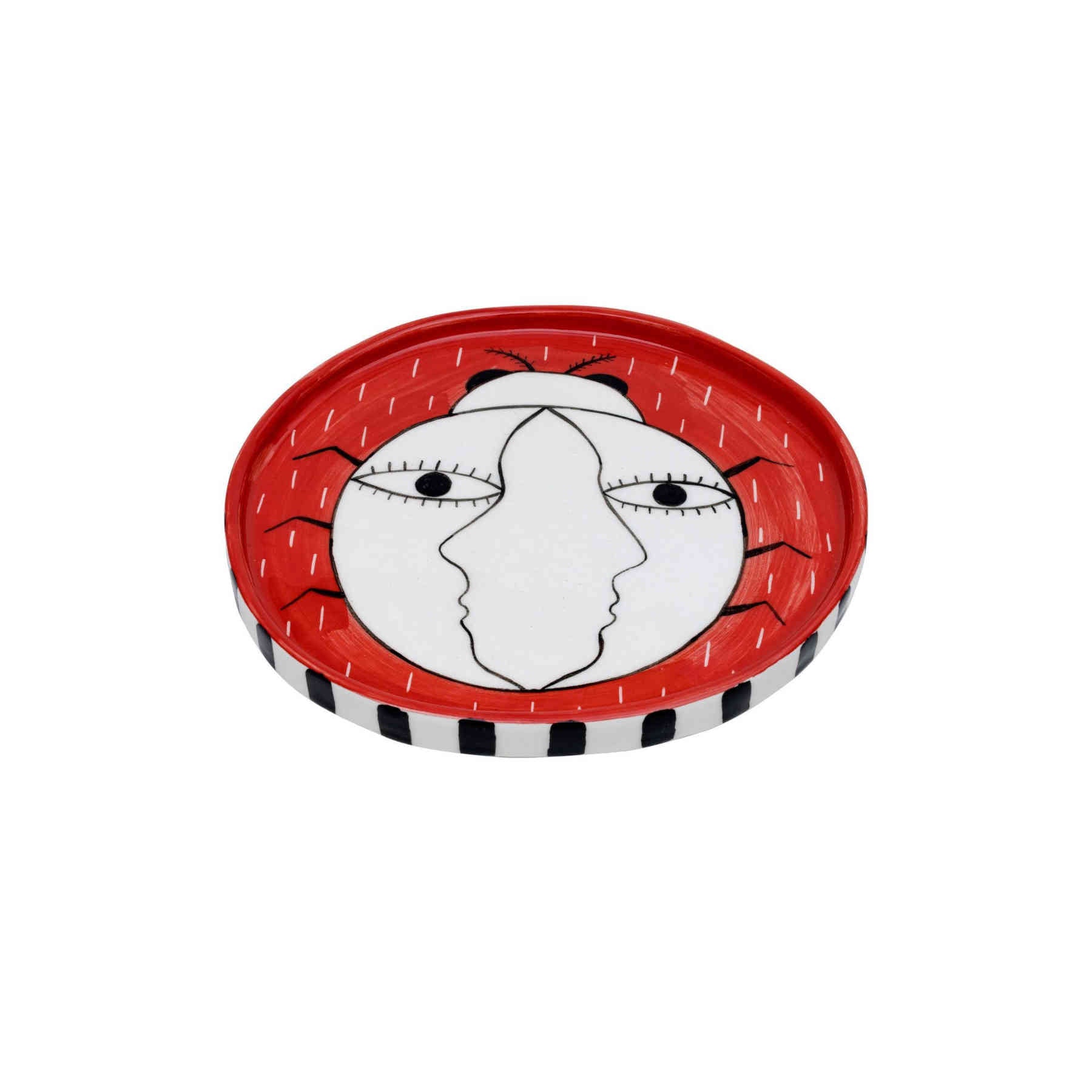 Red Ladybug Ceramic Serving Dish