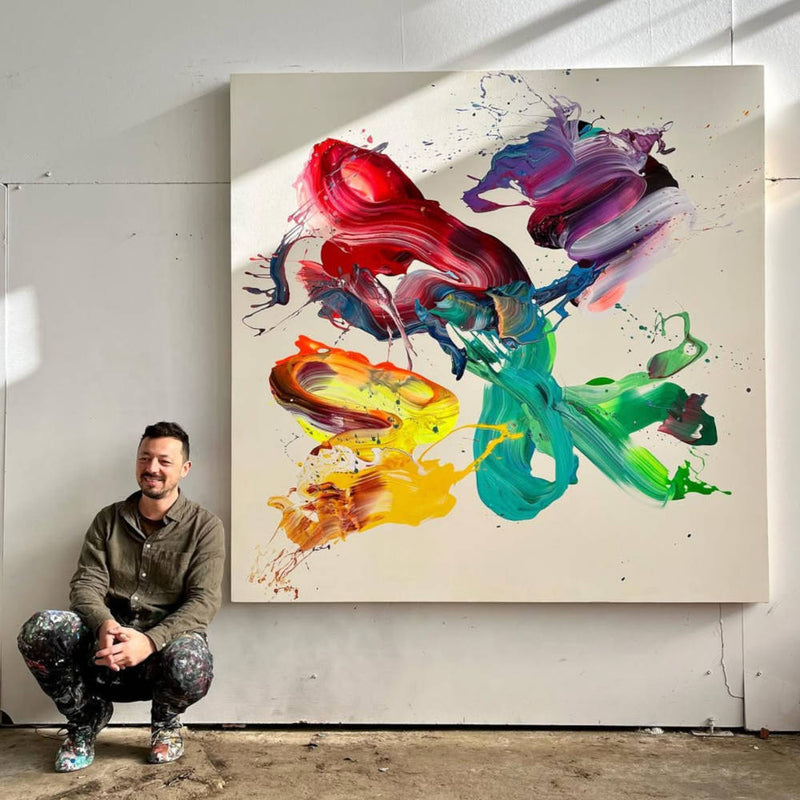 Abstract Paintings By Nikolaos Schizas in Dubai