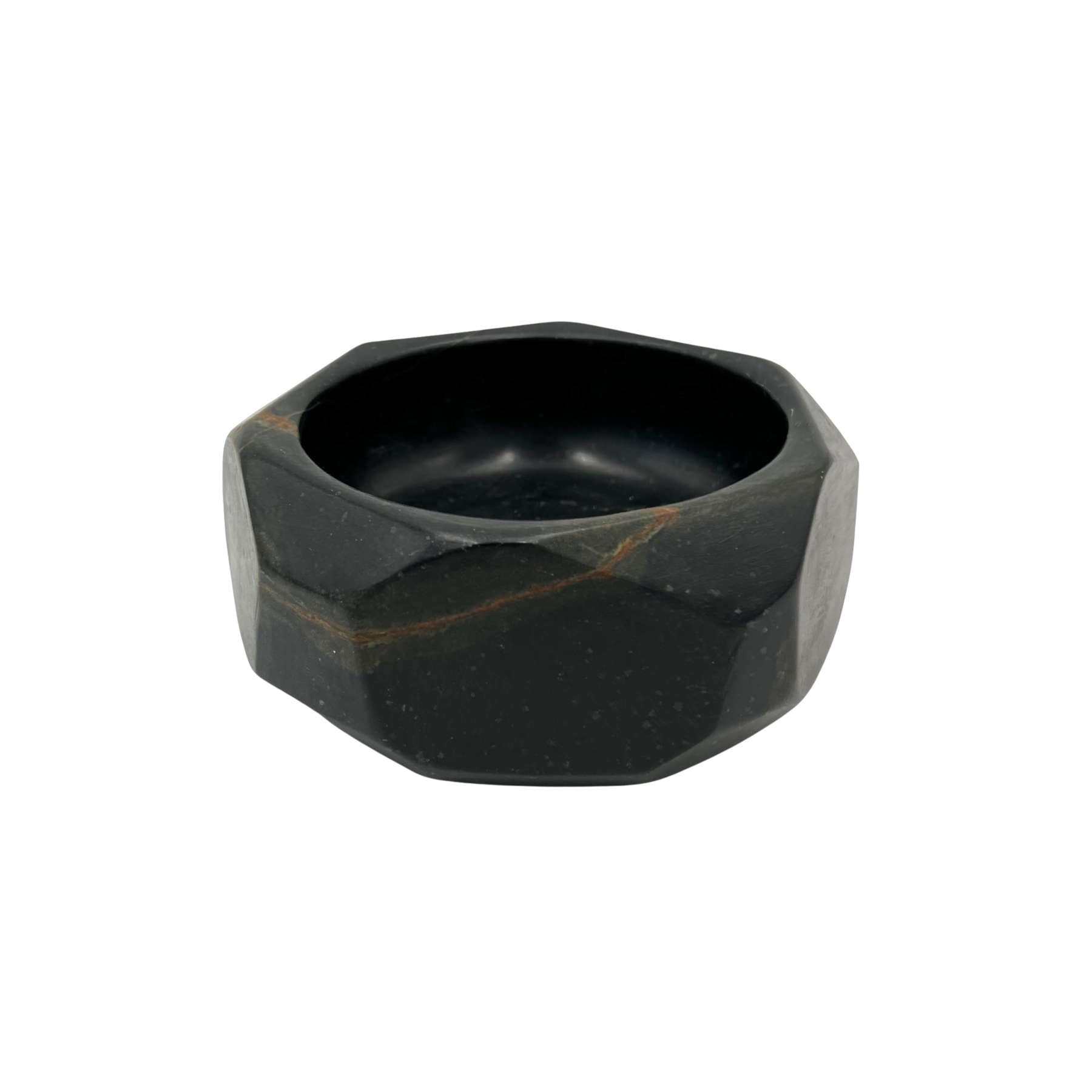 Luna Natural Stone Bowl - Black River Stone Dining Tableware & Accessories Dubai
