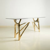 Twin Fork Brass Console Table, Designer Furniture in Dubai
