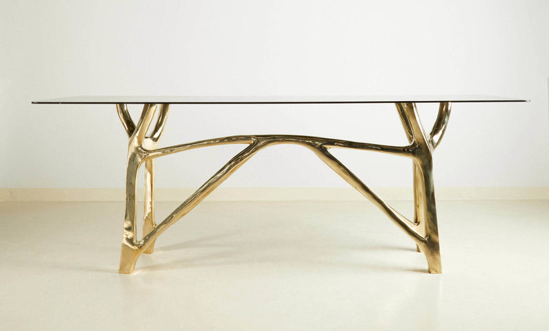 Twin Fork Brass Console Table, Designer Furniture in Dubai