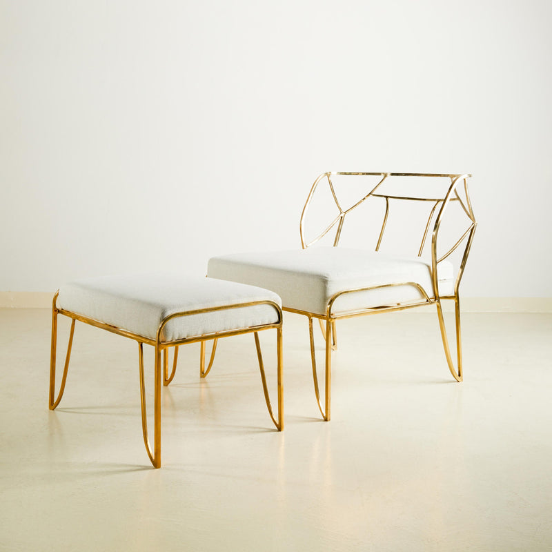 LENA Brass Armchair, Designer Furniture Dubai
