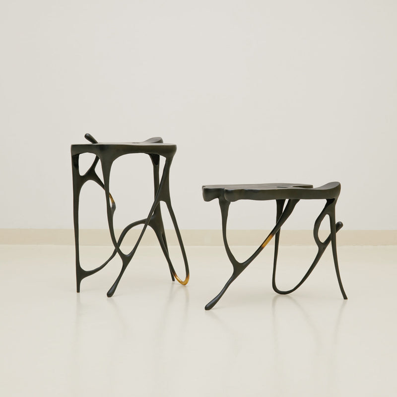 INK Blackened Brass Side Table, Designer Furniture in Dubai