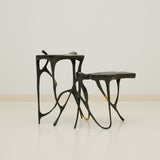 INK Blackened Brass Side Table Set