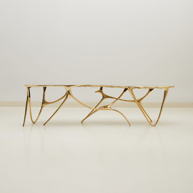 Ink Brass Top Bench, Designer Furnitur in Dubai