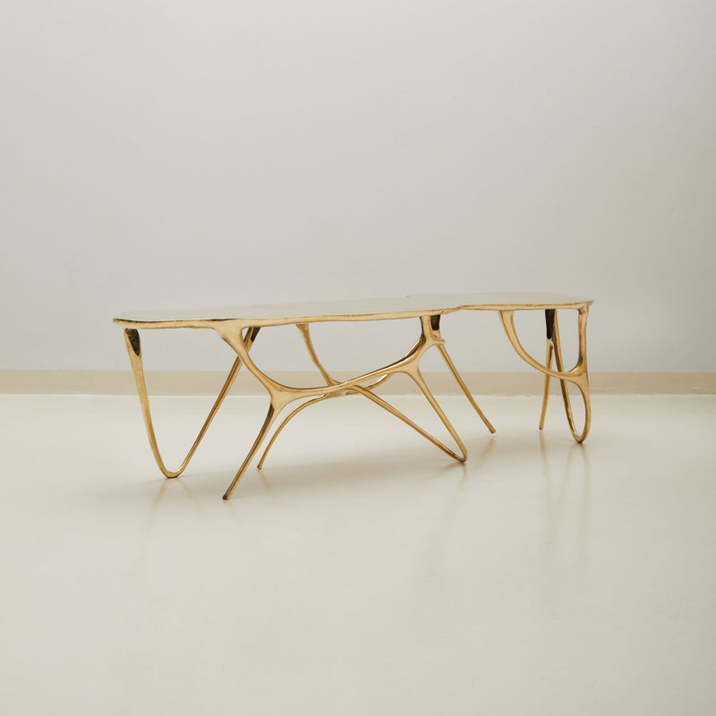 Ink Brass Top Bench, Designer Furnitur in Dubai