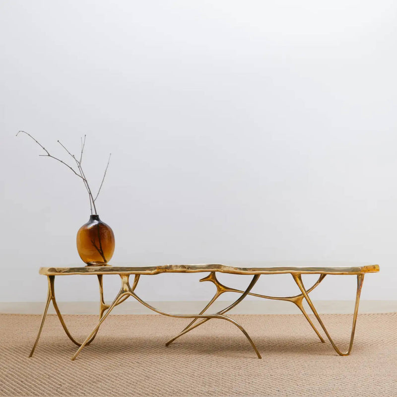 Ink Brass Top Bench, Designer Furnitur in Dubai