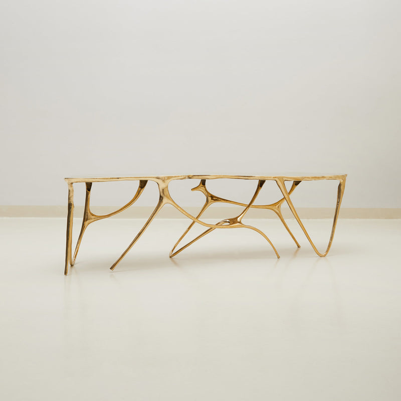 Ink Brass Top Bench, Designer Furnitur in Dubai