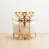 Golden Key Brass Armchair, Designer Furniture in Dubai