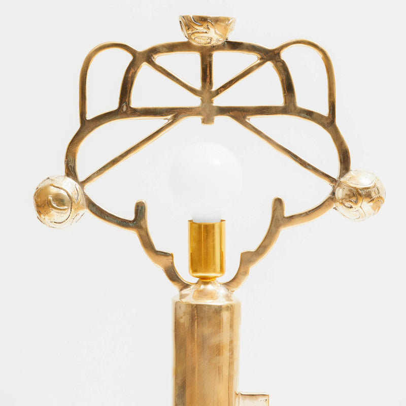 Golden Key Brass Lamp, Designer Furniture in Dubai