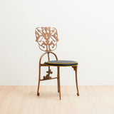 Golden Key Brass Dining Chair, Designer Furniture in Dubai