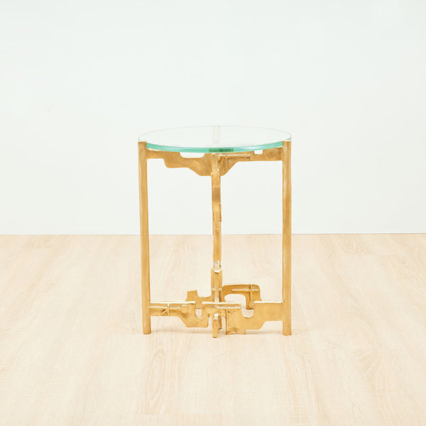 Golden Key Brass Side Table, Designer Furniture in Dubai