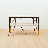INK 2 Tier Brass Console Table, Designer Furniture in Dubai