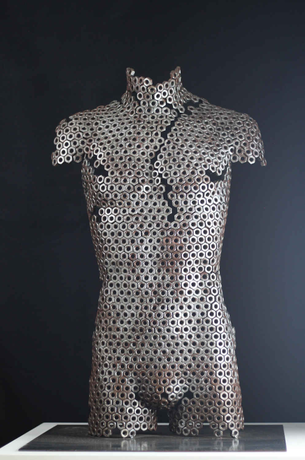 Contemporary Human Stainless Steel Sculpture By Vincent Barrau in Dubai