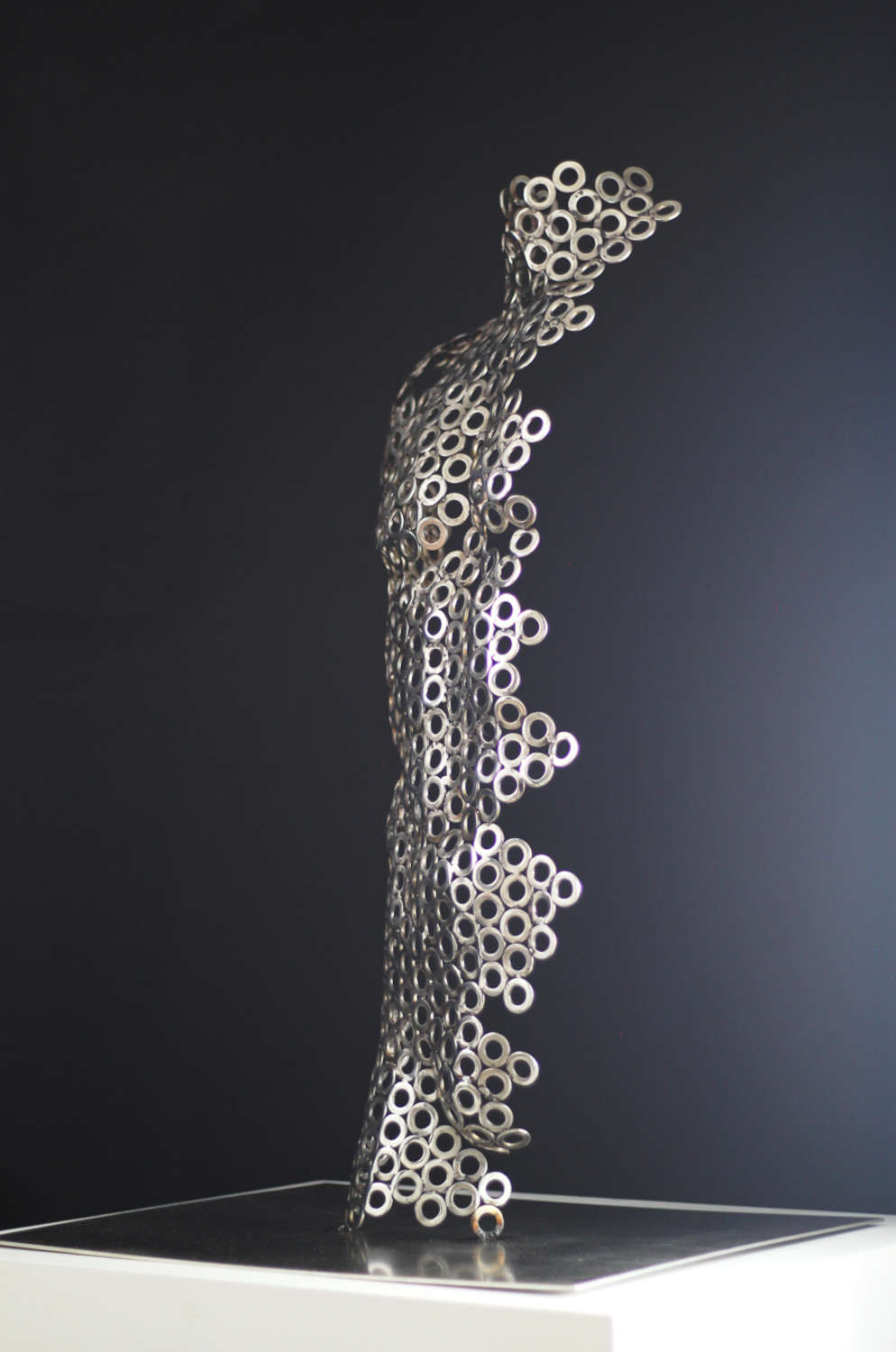 Contemporary Human Stainless Steel Sculpture By Vincent Barrau in Dubai